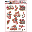 Find It Trading Yvonne Creations Punchout Sheet Rose Transport, Rose Decorations