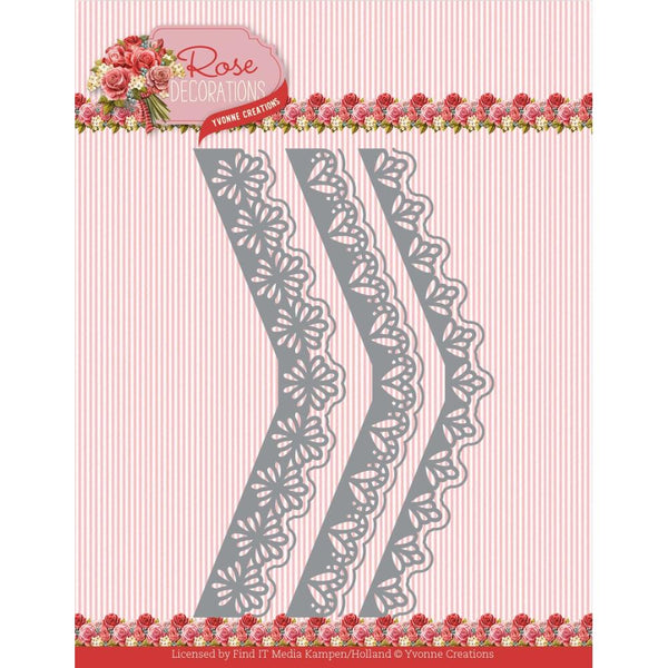 Find It Trading Yvonne Creations Die Rose Borders, Rose Decorations