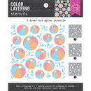 Hero Arts Colour Layering Stencil Set 6"X6" Beach Ball*