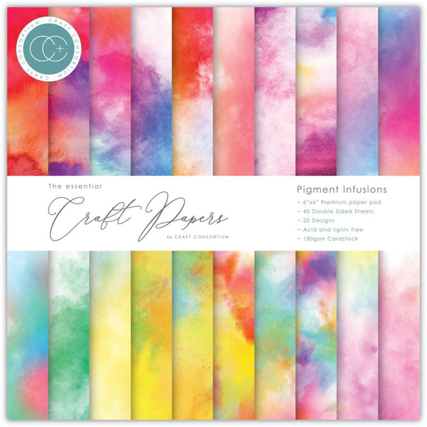 Craft Consortium Double-Sided Paper Pad 6"X6" Pigment Infusions*