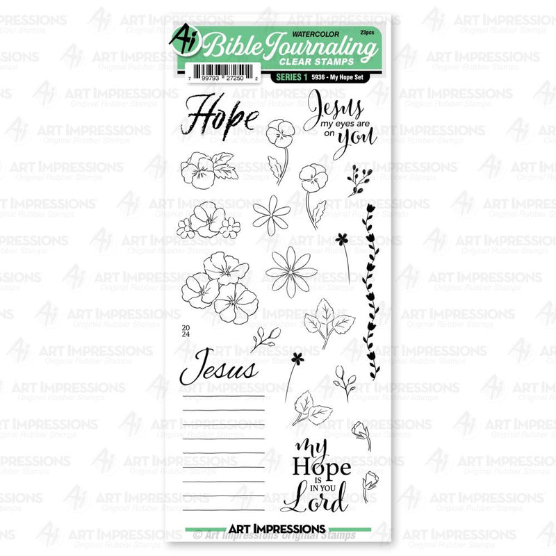 Art Impressions Bible Journaling Clear Stamp Set My Hope*