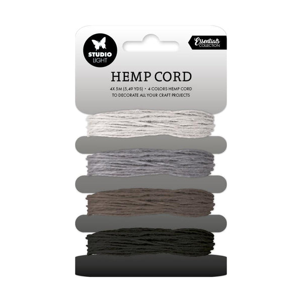 Studio Light Consumables Hemp Cord 4/Pkg Nr. 17, Shades Of Grey*