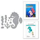 Spellbinders Etched Die From The Out And About Collection - Luna The Seahorse