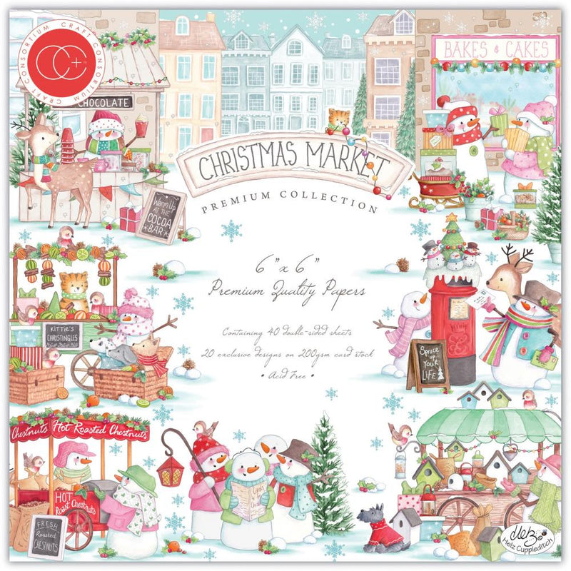 Craft Consortium Double-Sided Paper Pad 6"X6" 40/Pkg Christmas Market^