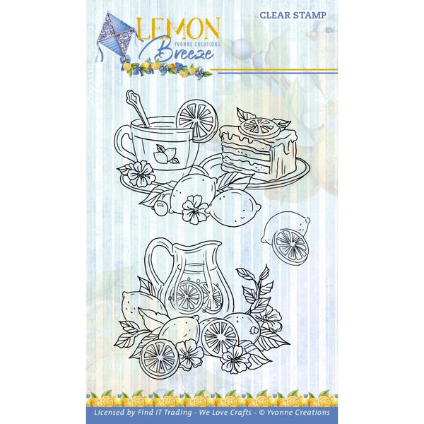 Find It Trading Yvonne Creations Clear Stamps Lemon Drinks, Lemon Breeze