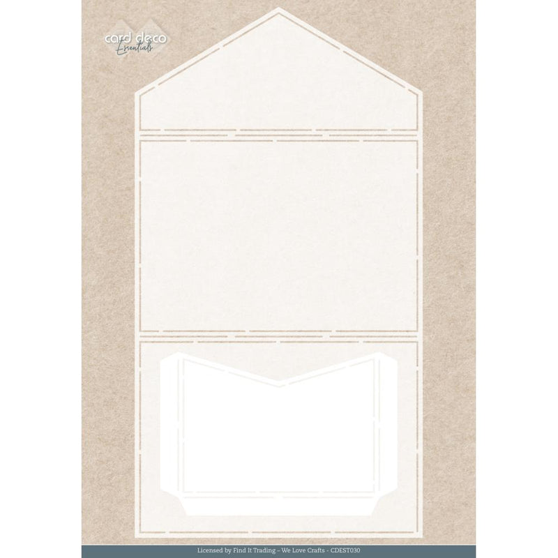 Find It Trading Card Deco Essentials Stencil Envelope A4, Lemon Breeze