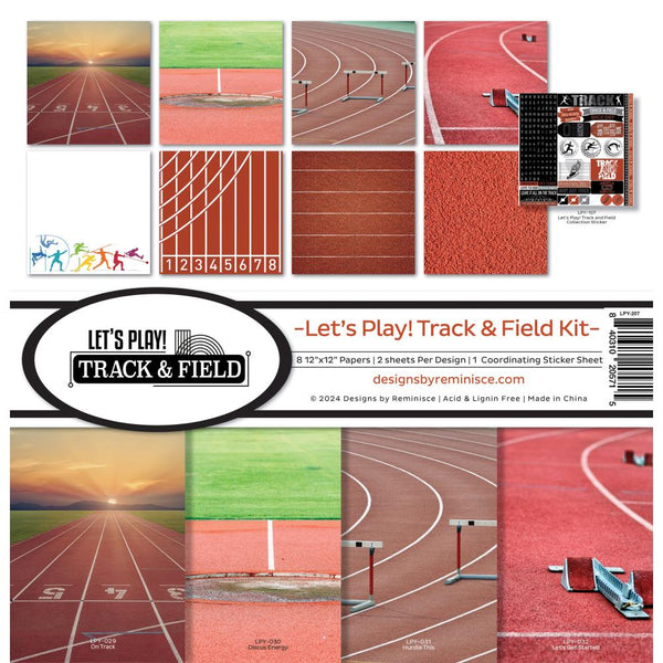 Reminisce Collection Kit 12"X12" - Let's Play! Track And Field*