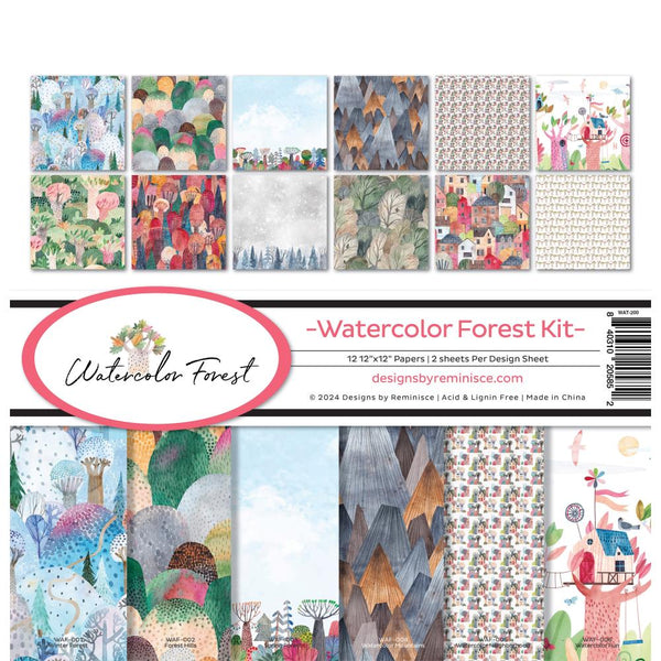 Reminisce Collection Kit 12"X12" - Watercolor Forest*