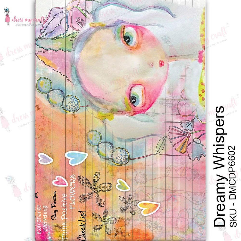 Dress My Craft Transfer Me Sheet A4 Dreamy Whispers