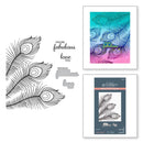 Spellbinders BetterPress Press Plate & Die Set By Dawn Bibby Fabulous Feathers