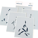 Pinkfresh Studio Stencils 4.25"X5.5" 6/Pkg Festive Foliage Tree*