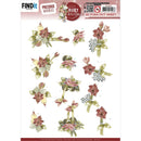 Find It Trading Precious Marieke Punchout Sheet Ruby Amaryllis, Ruby Christmas