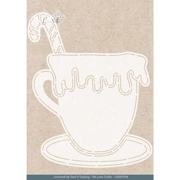 Find It Trading Card Deco Essentials Stencil Mug A5, Gnome For Christmas