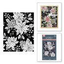 Spellbinders Press Plate By Yana Smakula Festive Poinsettias, Amaryllis Christmas*