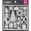 Hero Arts Stencil 6"X6" Holiday Assortment*