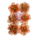 Prima Marketing Paper Flowers 6/Pkg Caramel Delight