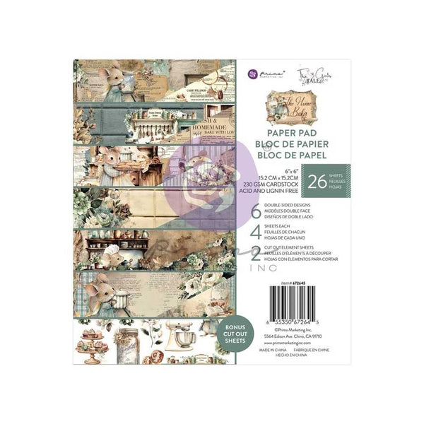 Prima Marketing Double-Sided Paper Pad 6"X6" 26/Pkg The Home Baker^