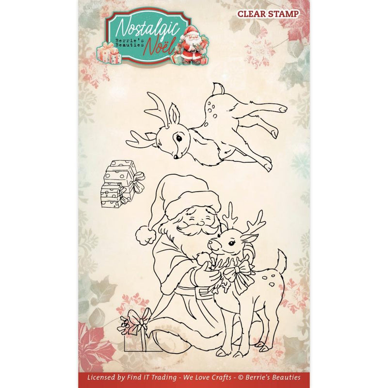 Find It Trading Berries Beauties Clear Stamps Deer, Nostalgic Noel