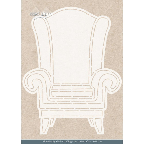 Find It Trading Card Deco Essentials Stencil Nostalgic Chair A5, Nostalgic Noel