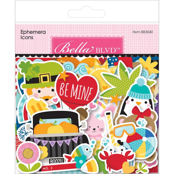 Bella Blvd Cardstock Ephemera Icons, My Life 365*