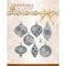 Find It Trading Amy Design Frosted Gold Christmas Die Frosted Gold Baubles