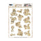 Find It Trading Amy Design Frosted Gold Christmas Punchout Lantern