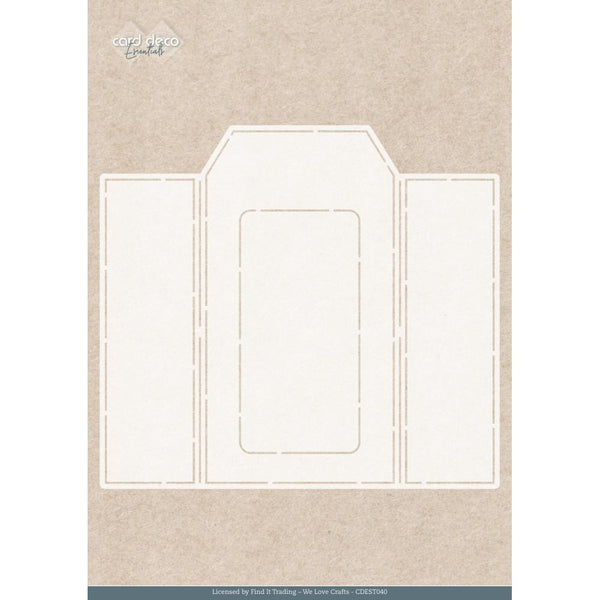 Find It Trading Card Deco Essentials Stencil Frosted Gold Label A4