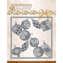 Find It Trading Amy Design Frosted Gold Christmas Die Frosted Gold Frame