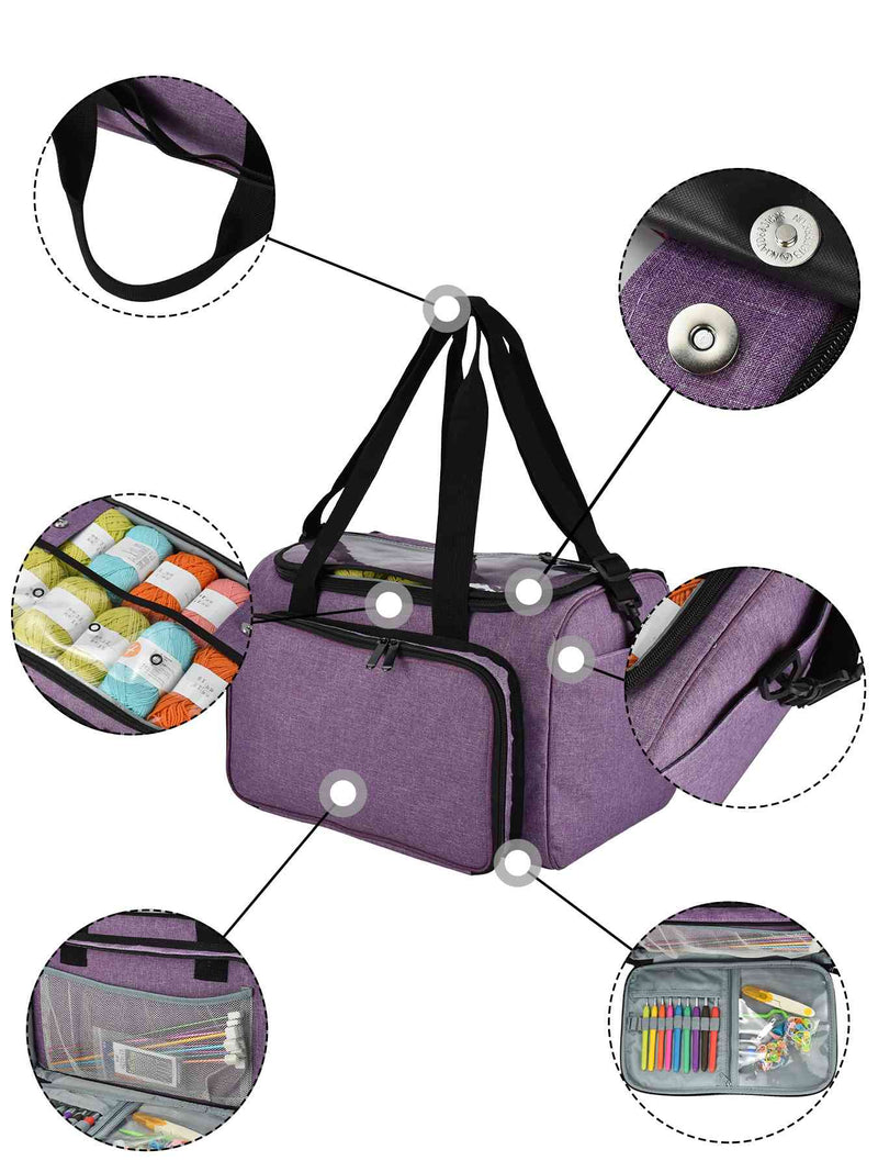 Universal Crafts Knitting & Yarn Storage Bag - Purple