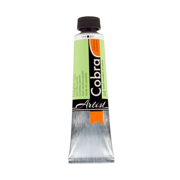 Cobra Artist Water Mixable Oil Colour  - 611 - Pastel Green Blue 40ml*