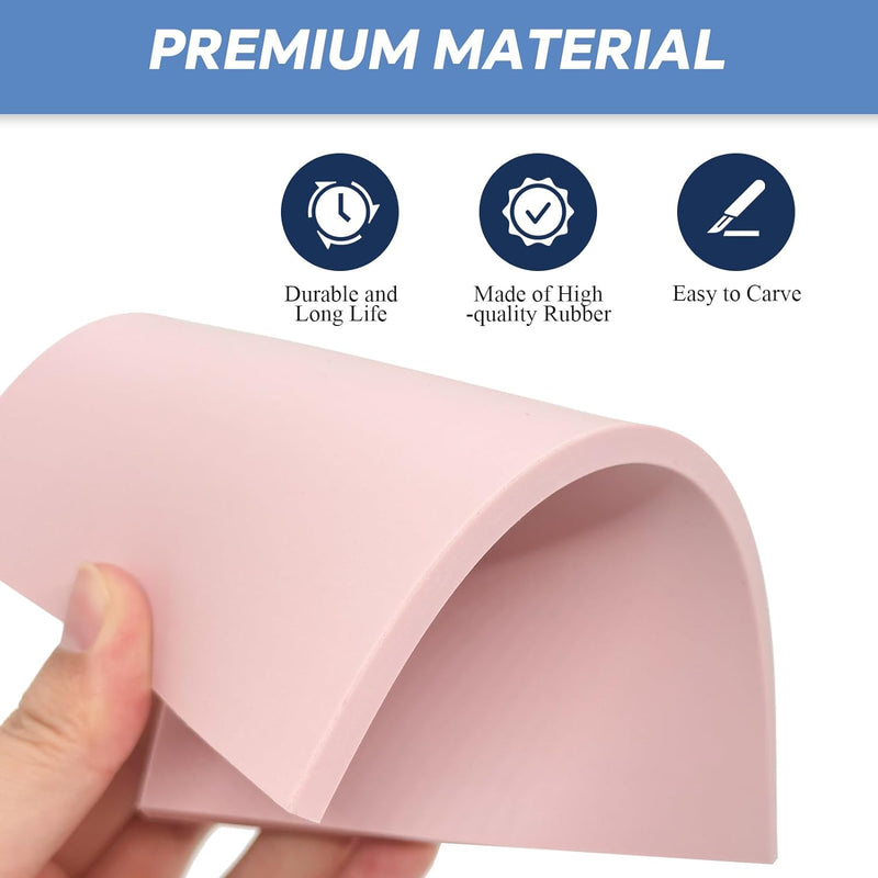 Universal Crafts Rubber Carving Block - Pink