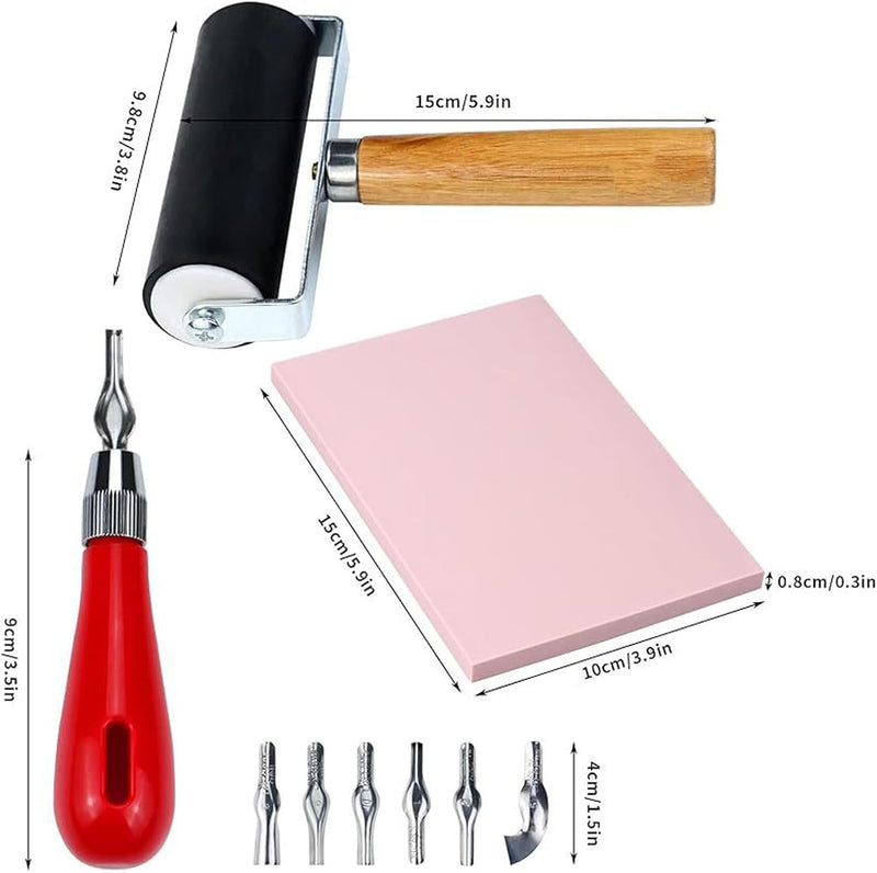 Universal Crafts Rubber Carving Kit