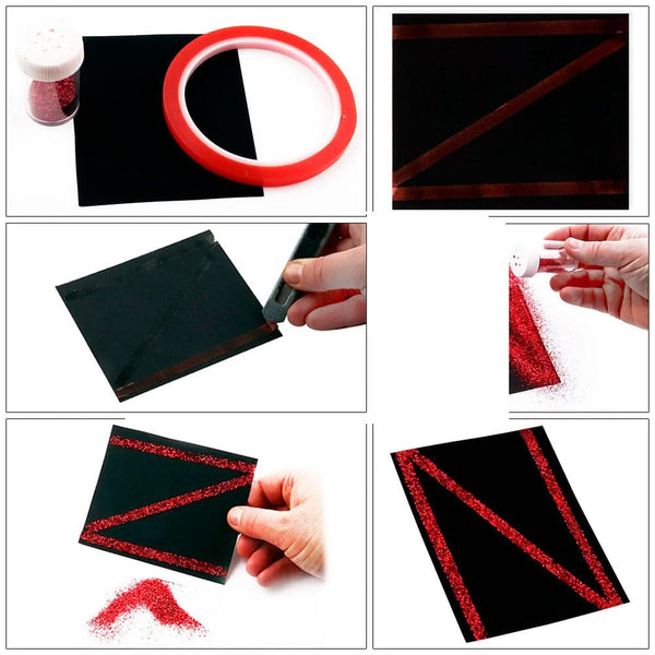 The Stickmaster Red Clear Double-Sided Tape Heat Resistant - 12mm x 5m