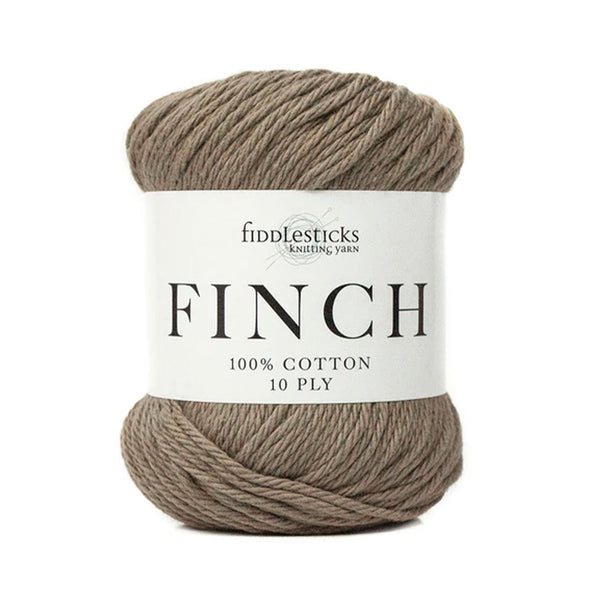 Fiddlesticks Finch 10ply Cotton Yarn 71g - Brown