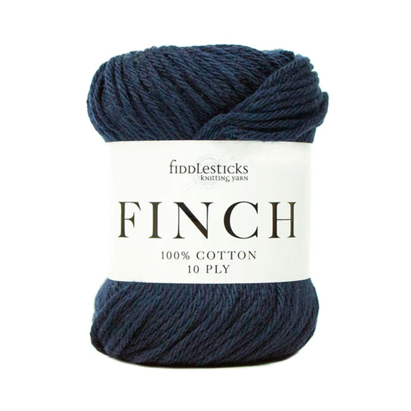 Fiddlesticks Finch 10ply Cotton Yarn 71g - Navy