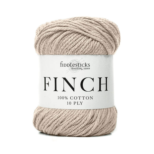 Fiddlesticks Finch 10ply Cotton Yarn 71g - Stone