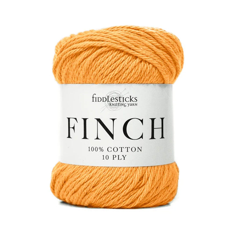 Fiddlesticks Finch 10ply Cotton Yarn 71g - Mandarin