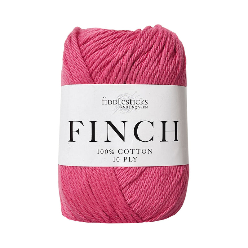 Fiddlesticks Finch 10ply Cotton Yarn 71g - Fuchsia