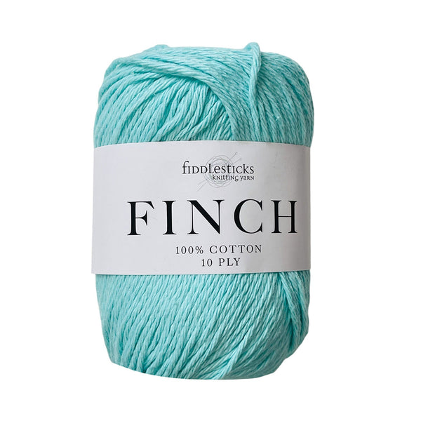 Fiddlesticks Finch 10ply Cotton Yarn 71g - Aqua