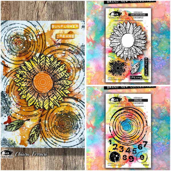 Visible Image 4" x 6" Stamp Set - Sunflower Dreams