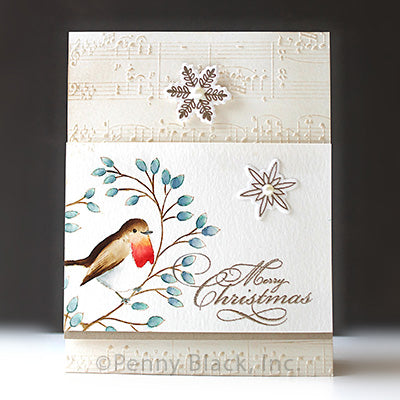 Penny Black Embossing Folder 6"x 6" - Melody