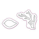Sizzix Movers & Shapers Magnetic Die Set 2pk By Tim Holtz - Mini Branch & Leaf