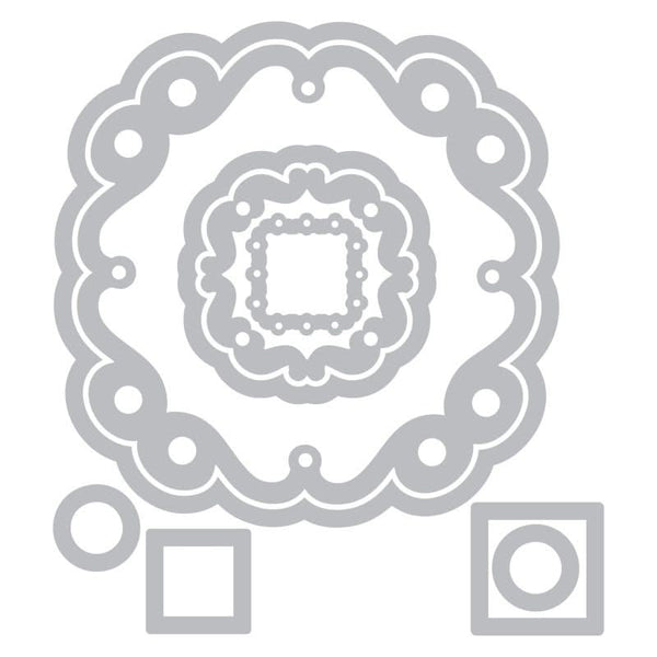 Sizzix Framelits Dies 9 Pack With Stamps Circles & Tags*