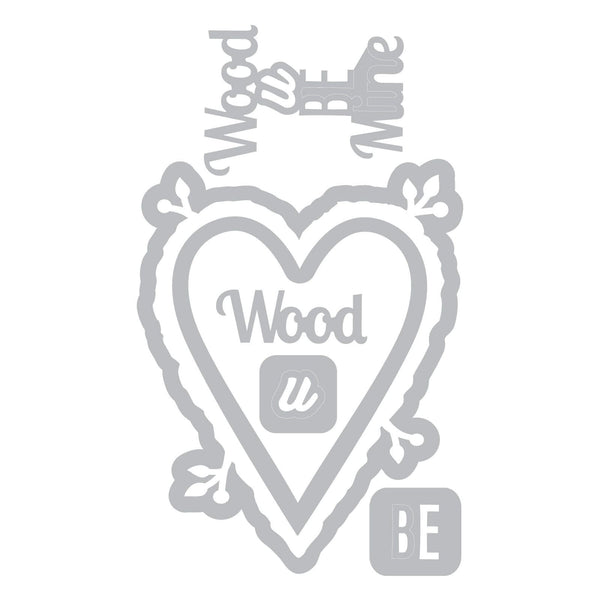 Sizzix Thinlits Die Set 6PK - Wood U Be Mine*