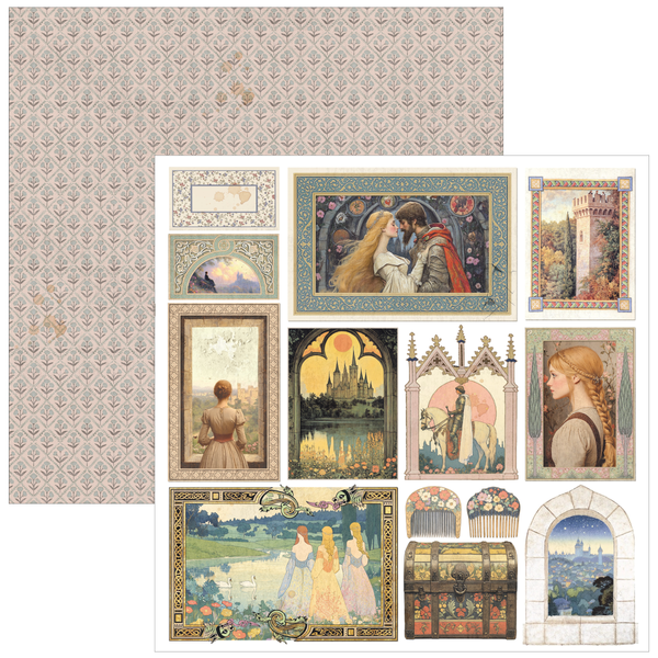 Ciao Bella 12" x 12" Patterns Pad - Courtly Love