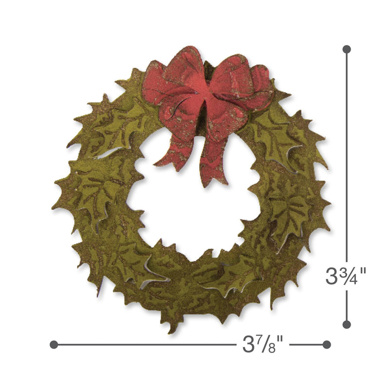 Sizzix Bigz Die w/Texture Fades - Layered Holiday Wreath by Tim Holtz