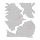 Sizzix Thinlits Die & Stamp Set By Pete Hughes 3/Pkg - Spooky Friends*