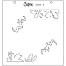 Sizzix Layered Stencils 6"x 6" By Jennifer Ogborn 4/Pkg - Botanical Border*