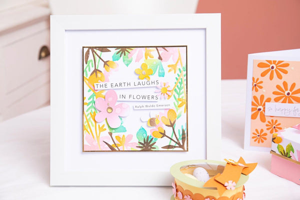Sizzix Layered Stencils 6"x 6" By Jennifer Ogborn 4/Pkg - Botanical Border*