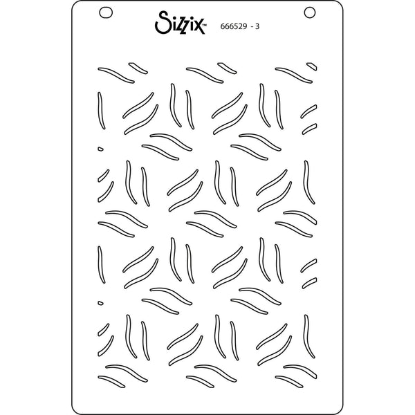 Sizzix A6 Layered Stencils 4/Pkg - Defined Petals*^